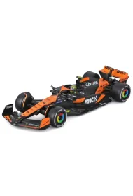 Mclaren F1 MCL38 With Helmet Miami GP Bburago