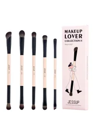 Jessup 10-in-5 Duo-End Precision Eye Brush Collection zestaw 5 pdzli do makijau oka T509 5 szt.