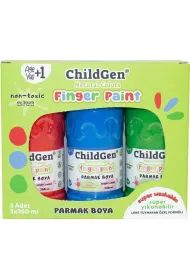 ChildGen Farby do malowania palcami 3x350ml