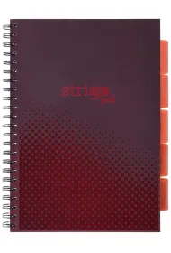 Strigo Ko�ozeszyt Pads A4 Basic bordowy kratka 100 kartek