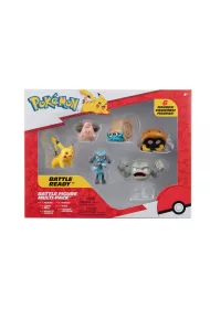Figurki bitewne Multipack (Pikachu, Cleffa, Riolu, Geodude, Omanyte, Kabuto) Seria 7, figurki