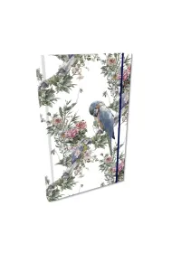 EV-Corp Notes A5 z gumk� Soft Touch Boho Papugi kratka