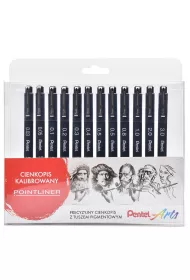 Pentel Cienkopisy kalibrowane S20P w etui 12 szt.