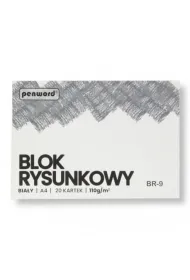 Penword Blok rysunkowy A4 bia�y 110g 20 kartek