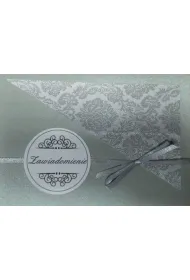 Zawiadomienia na �lub r�cznie robione mix wzor�w i kolor�w 5 szt.