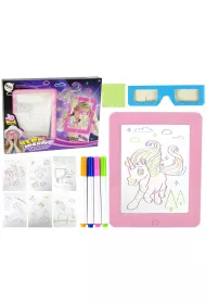 Tablica pod�wietlana 3D r�owa LeanToys
