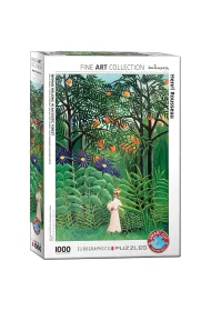 Puzzle 1000 el. Kobieta w egzotycznym lesie, Henri Rousseau Eurographics
