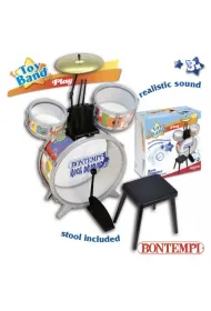 Bontempi Star Drum set 4 pcs with stool *