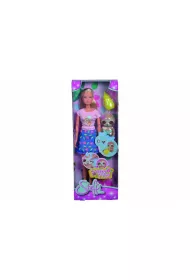 Steffi ze �pi�cym leniwcem Simba