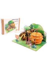 Puzzle 3D drewniane pszczo�y i ule w naturze Pro Kids