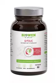HempKing Q-folic Suplement diety 90 kaps.