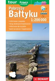 Pobrze�e Ba�tyku 1:200 000 mapa plastik