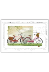 DaVinci Karnet 12x18cm + koperta Rowery