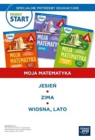 Pakiet Pewny start. Moja matematyka. Jesie�, Zima, Wiosna, lato. Karty pracy. Poziom A