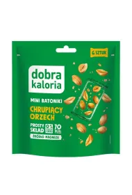 Dobra Kaloria Batoniki mini chrupi�cy orzech bez dodatku cukru 6 x 18 g