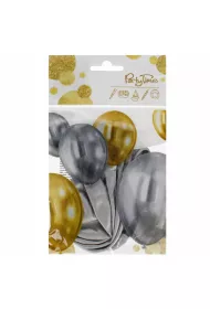 Arpex Balon dekoracyjny Celebrate srebrny 5 szt.