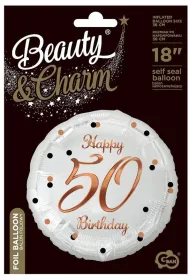 Godan Balon foliowy B&C Happy 50 Birthday 45cm