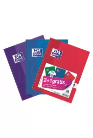 Oxford Brulion A5 Esse (2+1 gratis) kratka 96 kartek 3 szt.