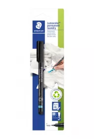 Staedtler Pisak do tkanin Lumocolor laundry, czarny, F, wodoodporny