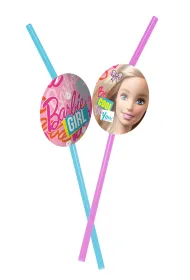S�omki do napoj�w medaliony Barbie 21cm (10szt)