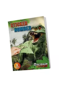 Grafix Naklejki po numerach A4 Dino