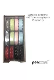 Wstka ozdobna samoprzylepna 15mm, 12 x 1m