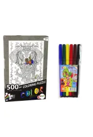 Puzzle 500 el. do kolorowania S�o� LeanToys