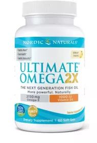 Nordic Naturals Ultimate Omega 2X with Vitamin D3 Suplement diety 60 kaps.