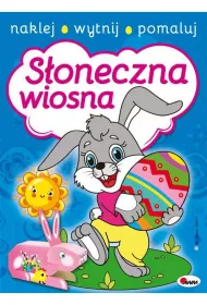 S�oneczna wiosna Naklej wytnij pomaluj