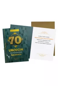 Kukartka Karnet B6 Urodziny 70 m�skie