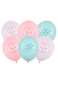 PartyDeco Balony Strong Koci Domek Gabi 27cm