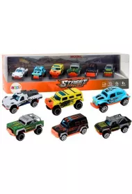 Zestaw metalowych autek terenowych 1:64 LeanToys