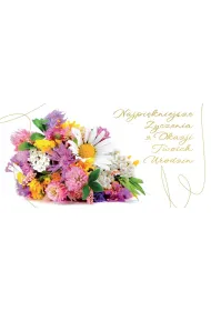 Stamp Karnet Flowers Urodziny wz�r nr 12