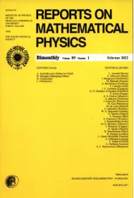 Reports on Mathematical Physics 89/1