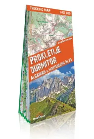 Prokletije, Durmitor, Albanian & Montenegro Alps- trekking map 1:65 000 (laminat)
