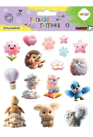 Tatua�e zmywalne Animals Fluffy Happy Color