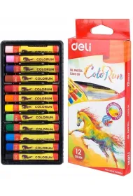 Deli Pastele olejne ColoRun 12 kolor�w 12 szt.