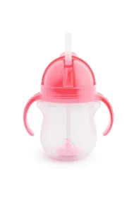 Kubek Munchkin niekapek ze s�omk� 207ml r�owy