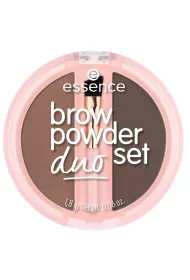 Essence Brow Powder Duo Set puder do brwi 02 Medium 1.8 g