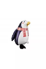 PartyDeco Balon foliowy Pingwin 29x42cm