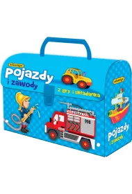 Pojazdy i zawody. Zestaw w kuferku Adamigo