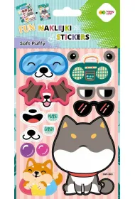 Happy Color Naklejki 3D SOFT PUFFY FUN - Dog Play 110x205 mm