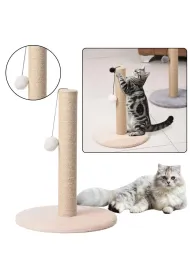 LeanToys Drapak dla kota s�upek do drapania 40x30cm be�owy