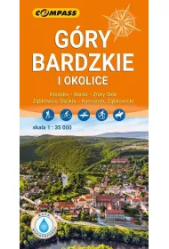 Mapa turystyczna - G�ry Bardzkie i okolice lamin.