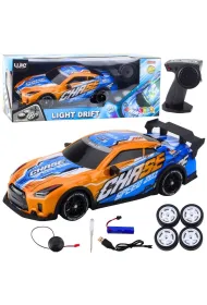 Auto sportowe R/C pod�wietlana karoseria pomara�cz LeanToys