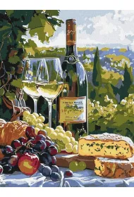 Ideyka Malowanie po numerach - Smak chardonnay 30x40cm