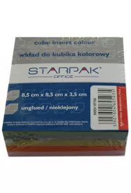 Starpak Wkad do kubika kolorowy nieklejony 85 x 85 mm