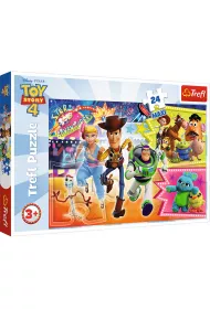Puzzle maxi 24 el. W pogoni za przygod�. Toy Story 4 Trefl