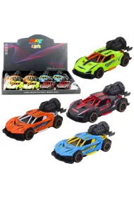 Wy�cig�wka z nap�dem �wiat�o d�wi�k dym MIX LeanToys