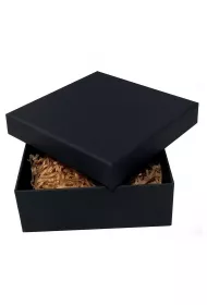 Ziemia Obiecana Pudeko tekturowe kraft 23x16x6.5 cm czarne
